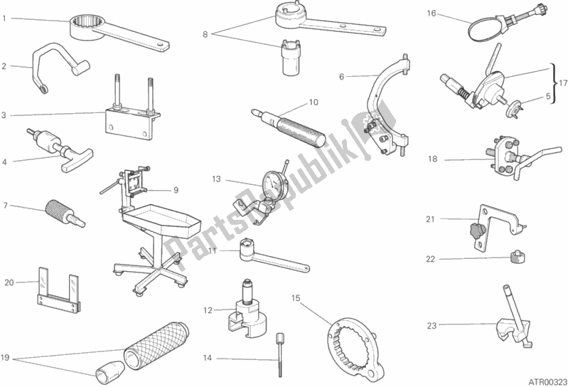 Toutes les pièces pour le Outils De Service D'atelier, Moteur du Ducati Monster 795 EU Thailand 2015